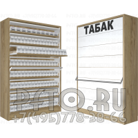 Сигаретный диспенсер с синхронными дверками на восемь уровней полок
