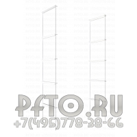 Комплект подсветки Led линейками мощностью 7w. для пяти уровней полок на прутковую систему.