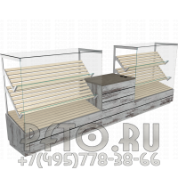 Комплект прилавков для продажи хлеба