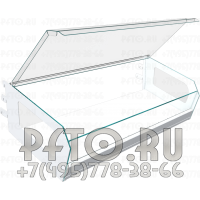 Полка диспенсер с прозрачной крышкой