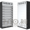 Сигаретный торговый шкаф с 9-ю полками на гравитации с возможностью регулировки ячеек