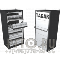 Сигаретный настенный пятиуровневый диспенсер на 30 SKU