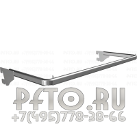 Вешало овальная труба с дистанцией 300мм.