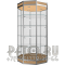 Витрина восьмигранная из профиля еврошоп   